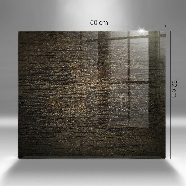 Protection plaque induction Texture d'écorce de bois