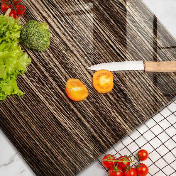 Protection plaque induction Texture du bois