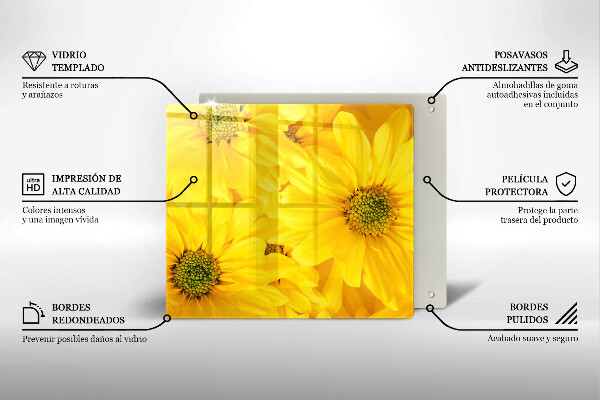 Protection plaque induction Pétales de fleur