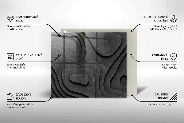 Protection plaque induction Formes de pierre 3D