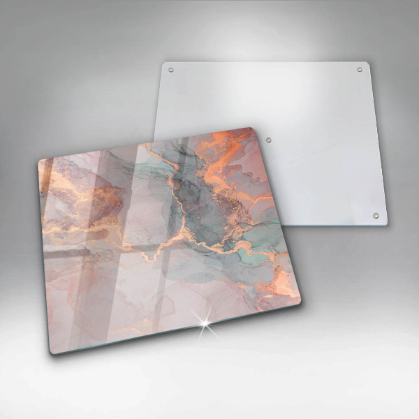 Protection plaque induction Marbre avec de l'or