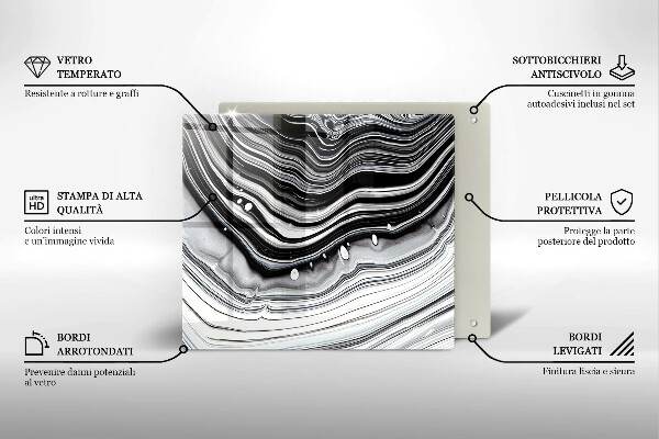 Protection plaque induction Abstraction d'encre