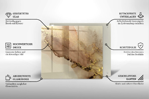 Protection plaque induction Abstraction de l'or