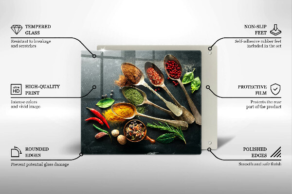 Protection plaque induction Cuillères de cuisine d'épices