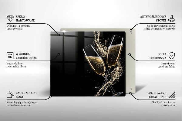 Protection plaque induction Verres de champagne