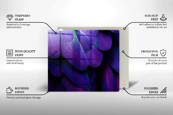 Protection plaque induction Plumes de néon