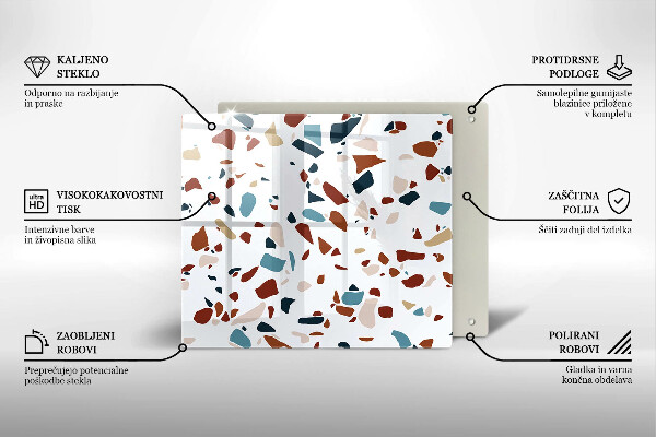 Protège plaque de cuisson Pierre décorative