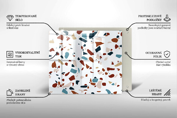 Protège plaque de cuisson Pierre décorative