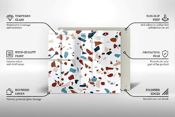 Protège plaque de cuisson Pierre décorative