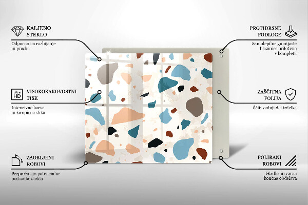 Protège plaque de cuisson Grès décoratif