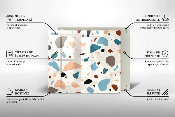 Protège plaque de cuisson Grès décoratif