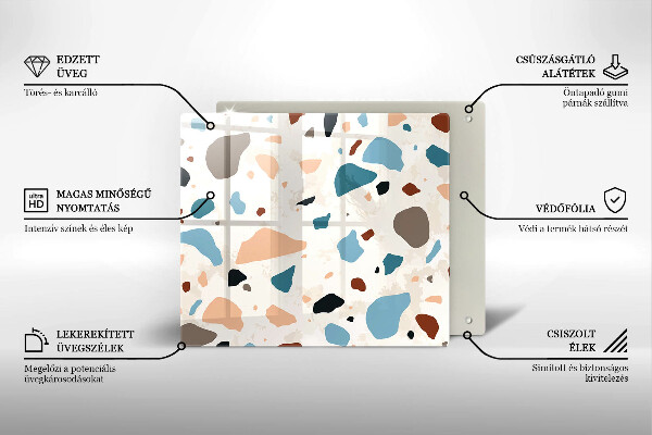 Protège plaque de cuisson Grès décoratif