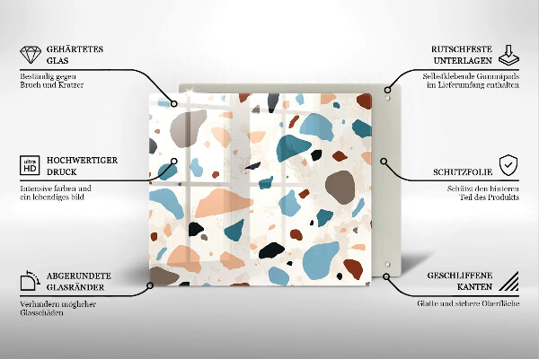 Protège plaque de cuisson Grès décoratif