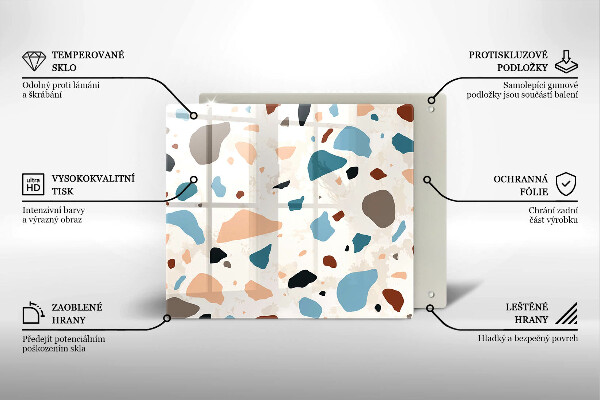 Protège plaque de cuisson Grès décoratif