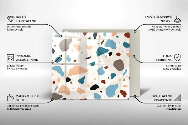 Protège plaque de cuisson Grès décoratif