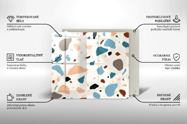 Protège plaque de cuisson Grès décoratif