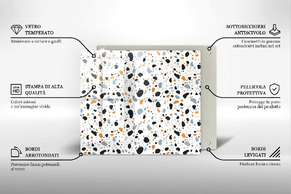 Protège plaque de cuisson Grès décoratif