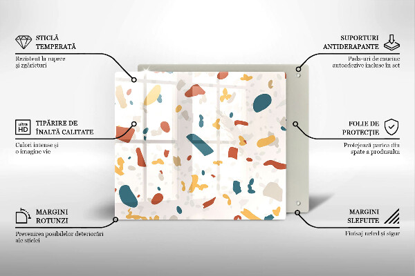 Protège plaque de cuisson Grès décoratif