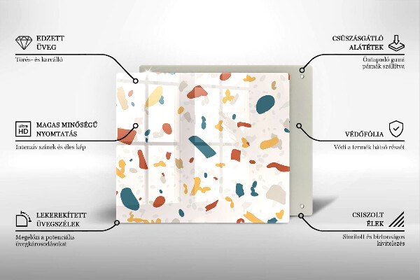 Protège plaque de cuisson Grès décoratif