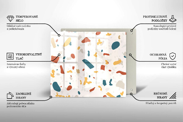 Protège plaque de cuisson Grès décoratif