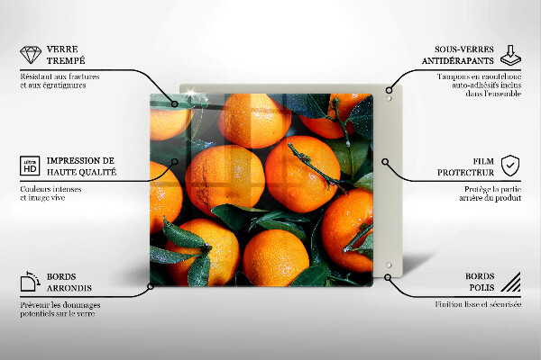 Protège plaque de cuisson Orange