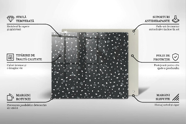 Protège plaque de cuisson Pierre décorative