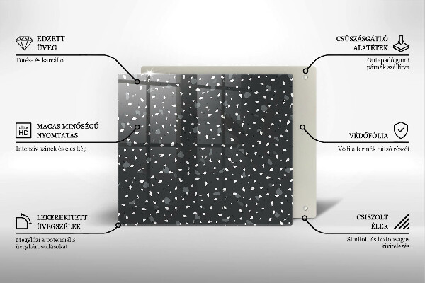 Protège plaque de cuisson Pierre décorative