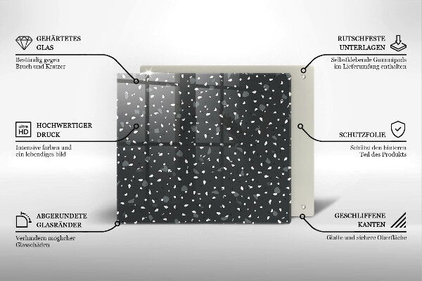 Protège plaque de cuisson Pierre décorative