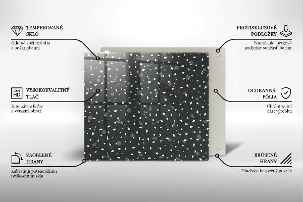 Protège plaque de cuisson Pierre décorative