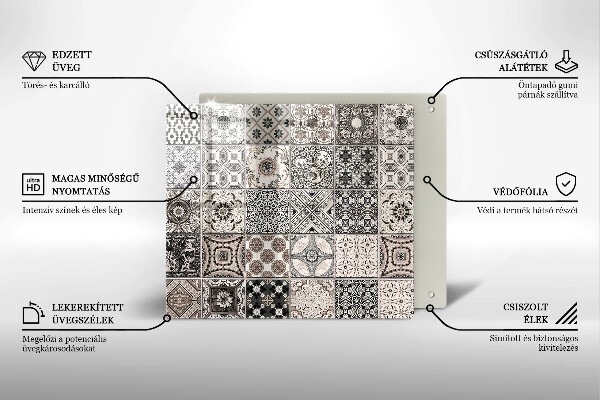 Protection plaque induction Carreaux décoratifs