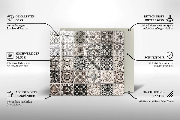 Protection plaque induction Carreaux décoratifs