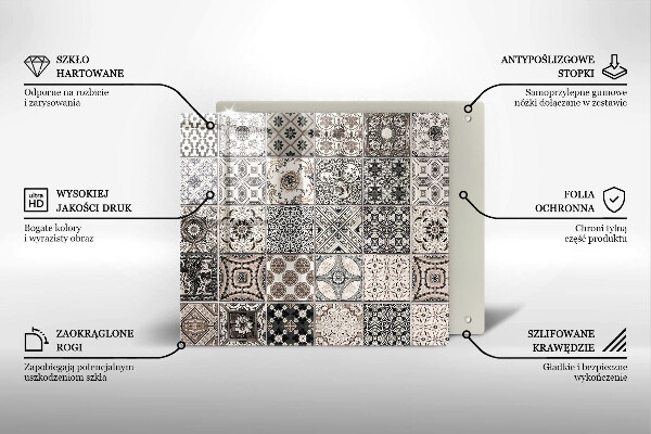 Protection plaque induction Carreaux décoratifs