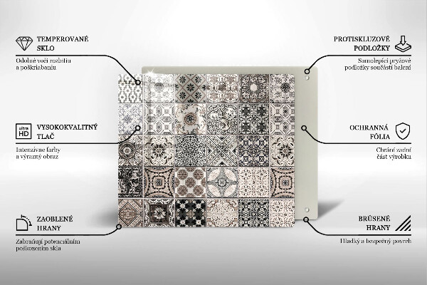 Protection plaque induction Carreaux décoratifs