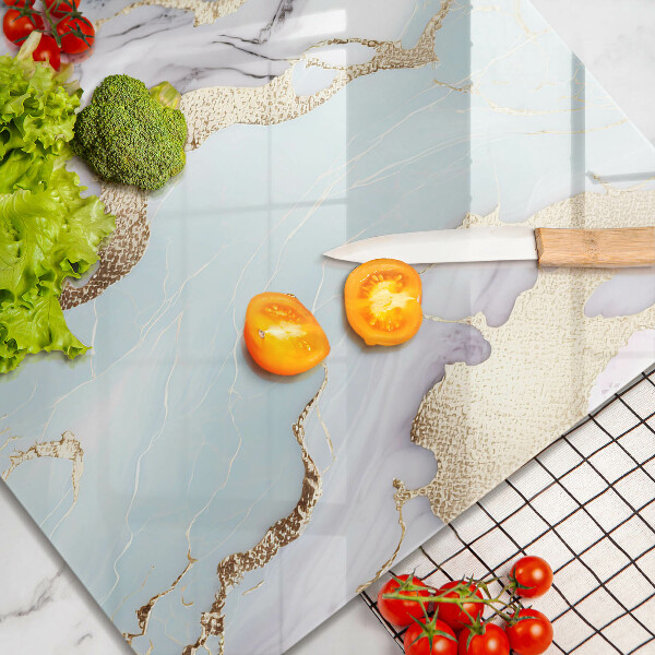 Protection plaque induction Marbre pastel