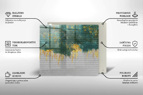 Protection plaque induction Abstraction avec de l'or