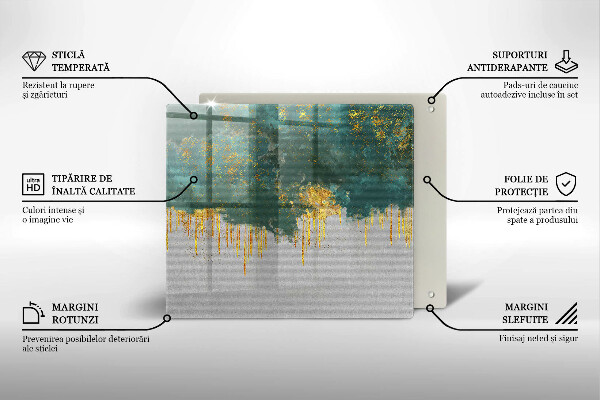 Protection plaque induction Abstraction avec de l'or