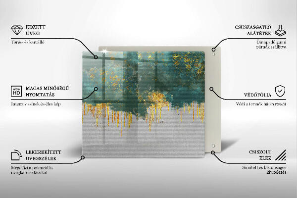 Protection plaque induction Abstraction avec de l'or