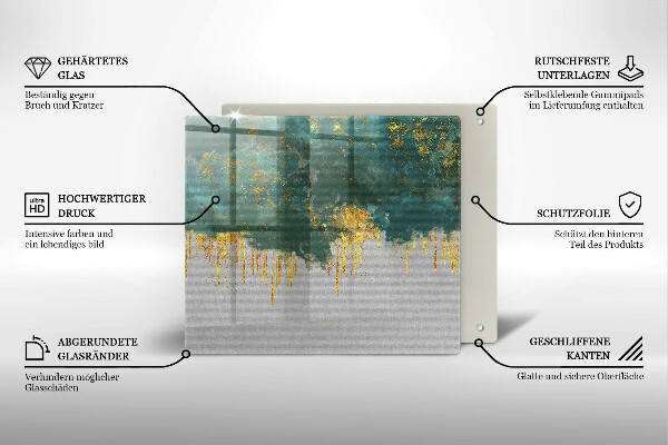 Protection plaque induction Abstraction avec de l'or