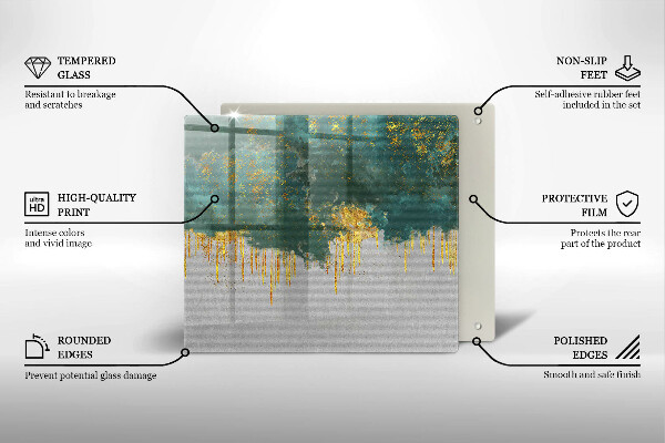 Protection plaque induction Abstraction avec de l'or