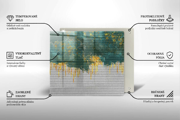 Protection plaque induction Abstraction avec de l'or