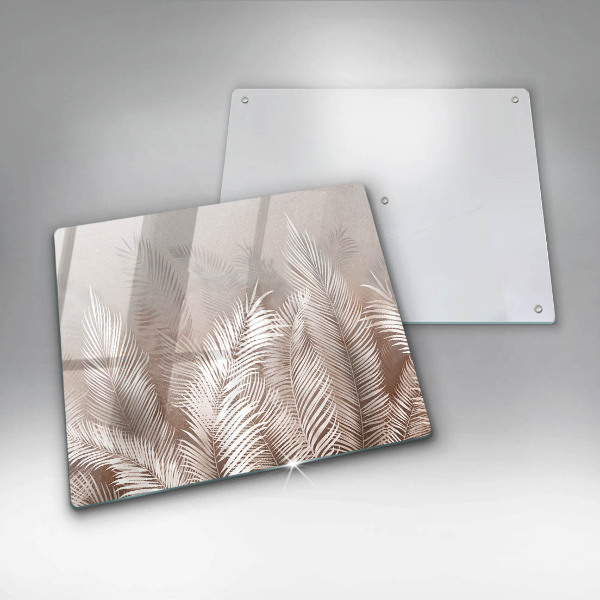 Protection plaque induction Feuilles de végétation bohème