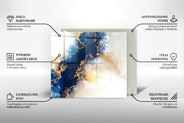 Protection plaque induction Abstraction avec du bleu