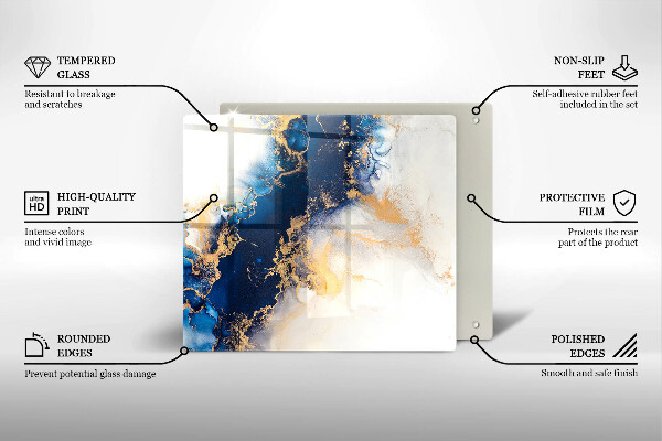 Protection plaque induction Abstraction avec du bleu