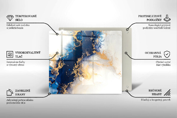 Protection plaque induction Abstraction avec du bleu