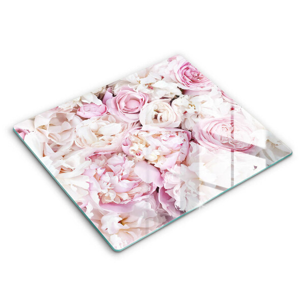 Protection plaque induction Bouquet de pivoines