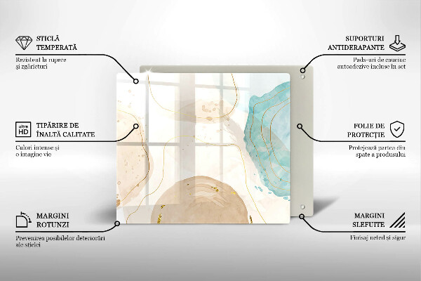 Protection plaque induction Formes bohèmes lumineuses