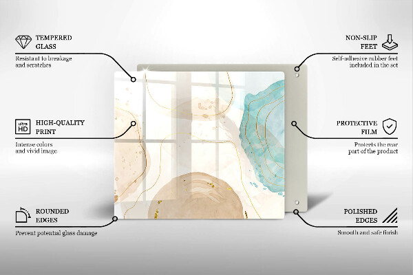 Protection plaque induction Formes bohèmes lumineuses