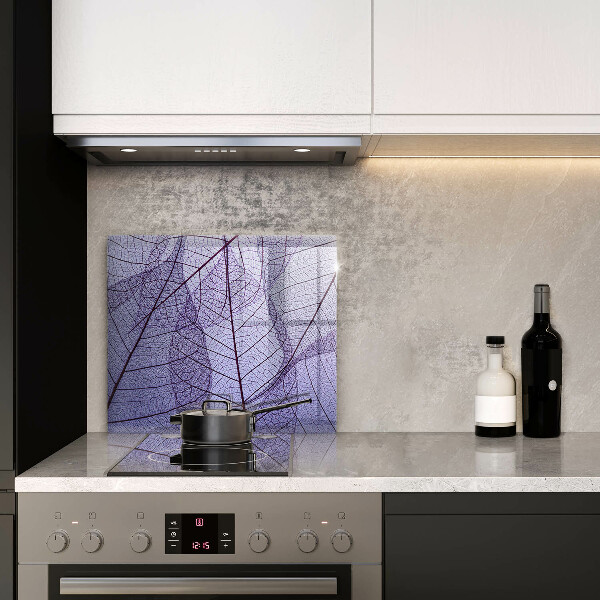 Protection plaque induction Feuilles veinées