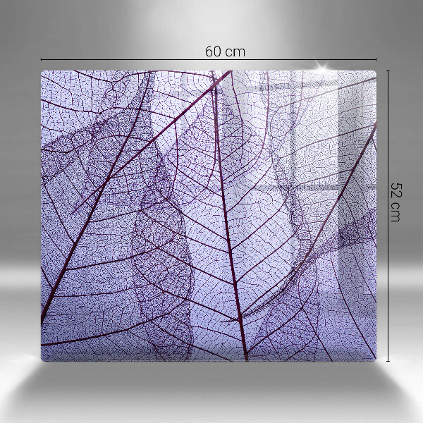 Protection plaque induction Feuilles veinées