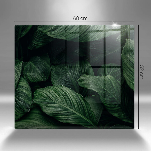 Protection plaque induction Feuilles sombres